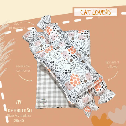 CAT LOVERS COMFORTER CRIB BEDDING SET