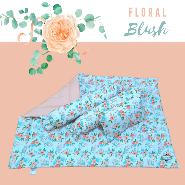 FLORAL BLUSH COMFORTER CRIB BEDDING SET