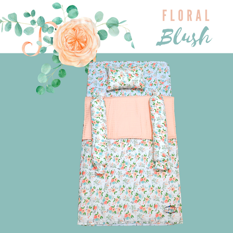 FLORAL BLUSH COMFORTER CRIB BEDDING SET