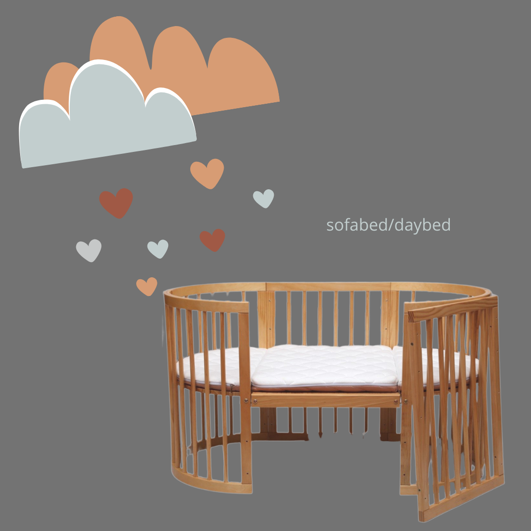 MULTI-FUNCTIONAL OVAL CRIB